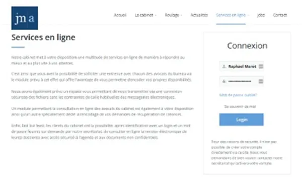 Le cabinet d'avocats