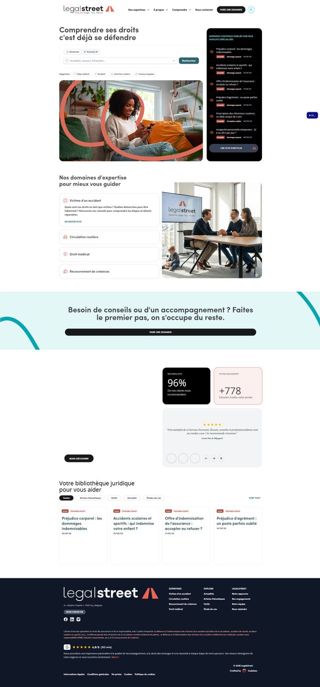 Aperçu du site Legalstreet