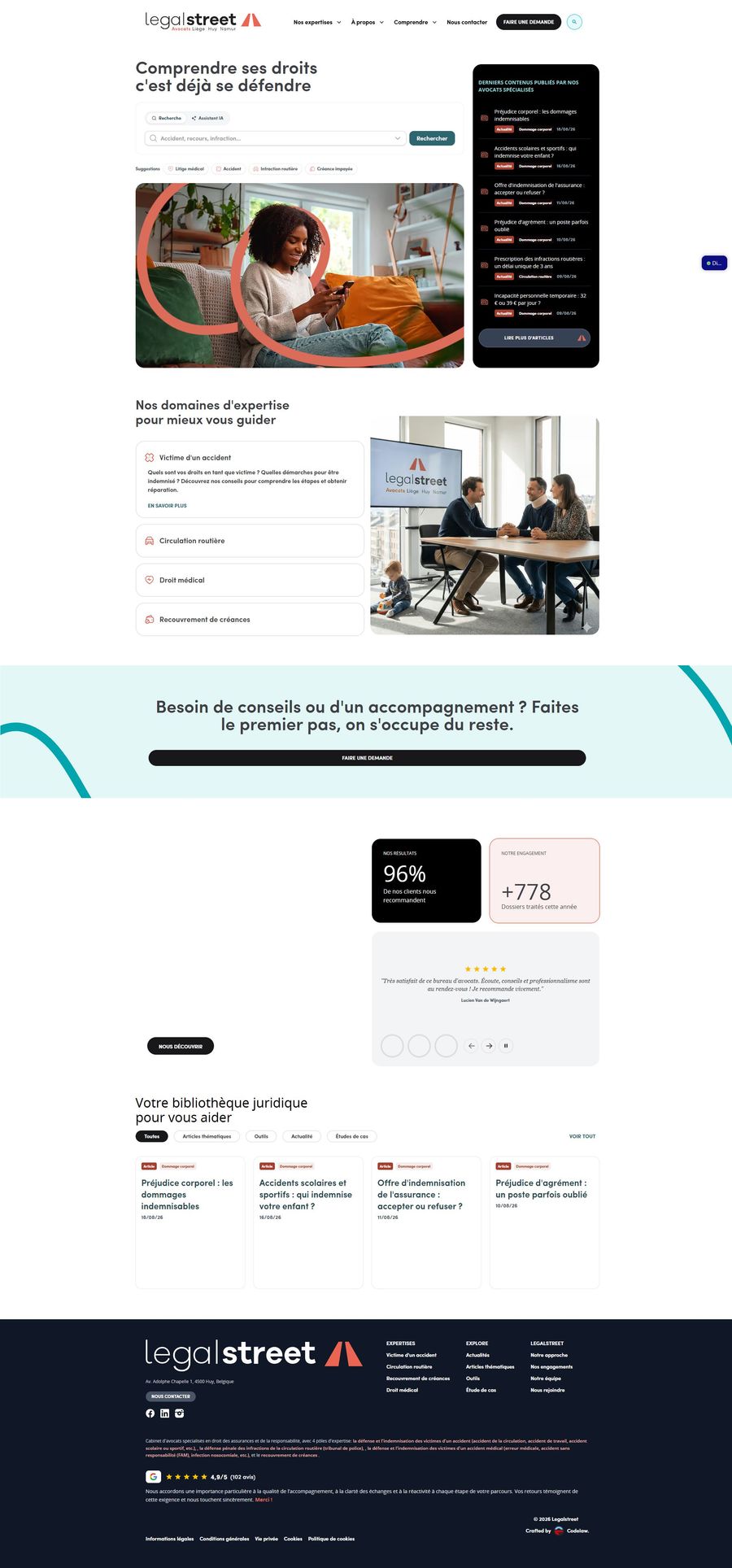 Aperçu du site Legalstreet