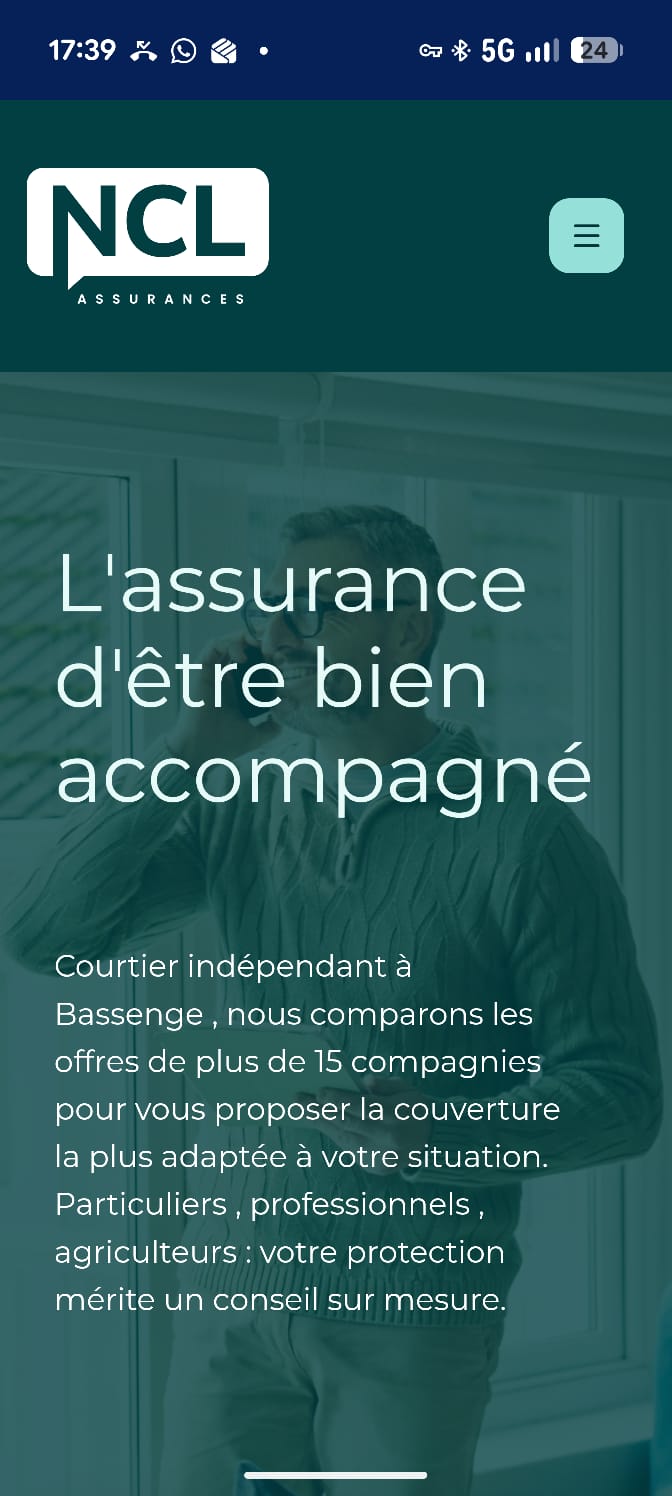 Aperçu mobile Page agence